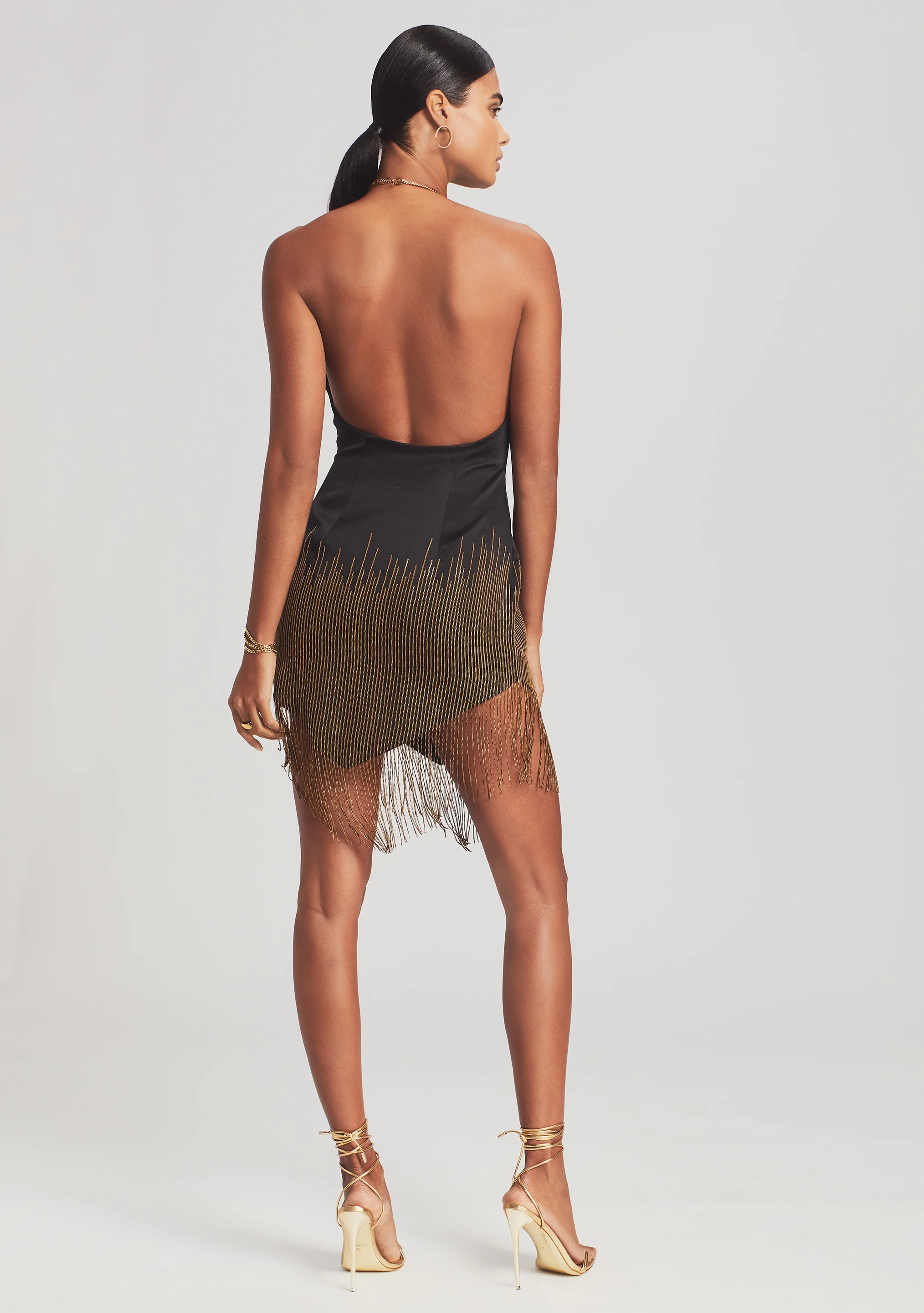 Eos Embellished Fringe Dress - Image 4