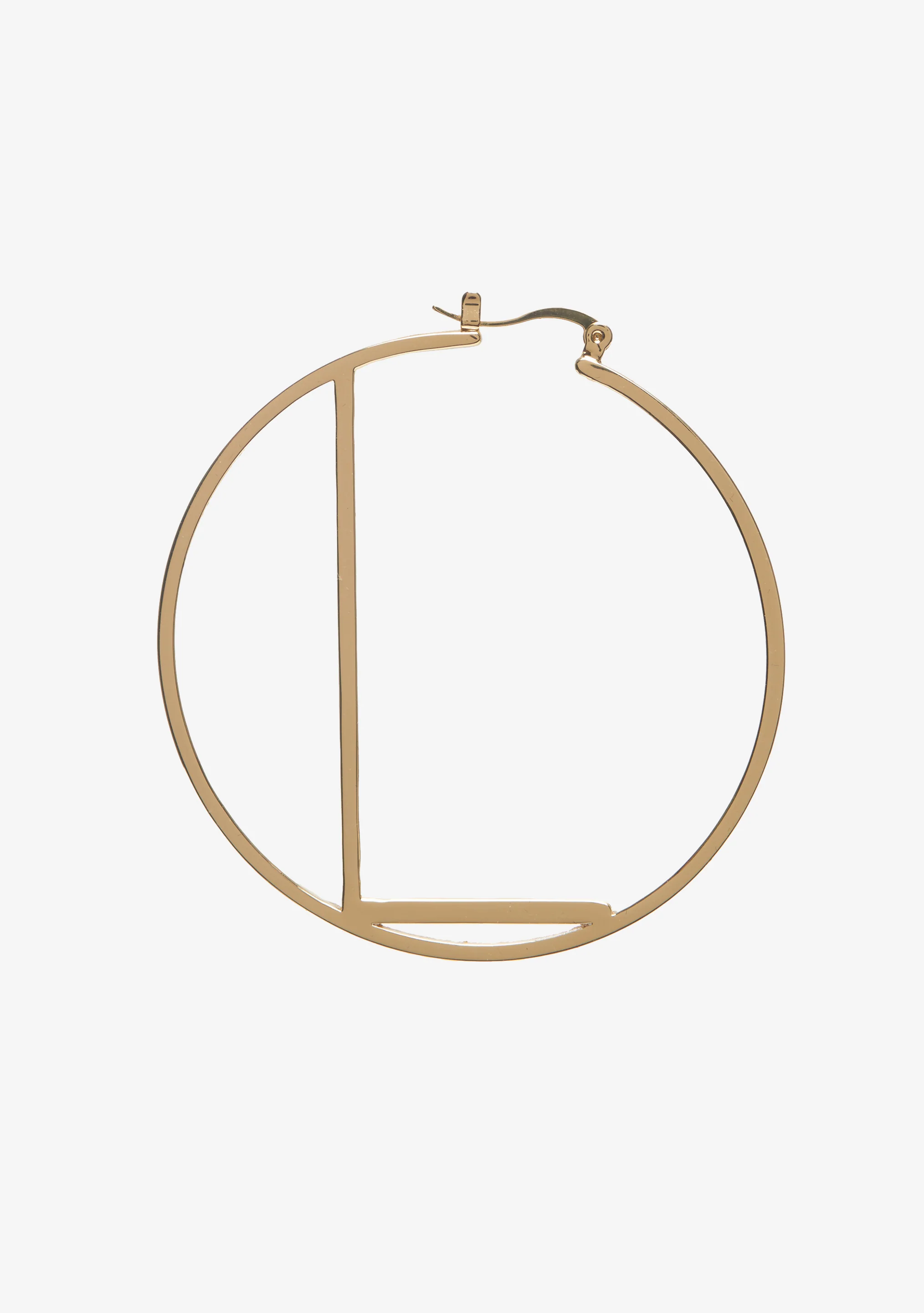 Hoop Letter Earring - Image 12