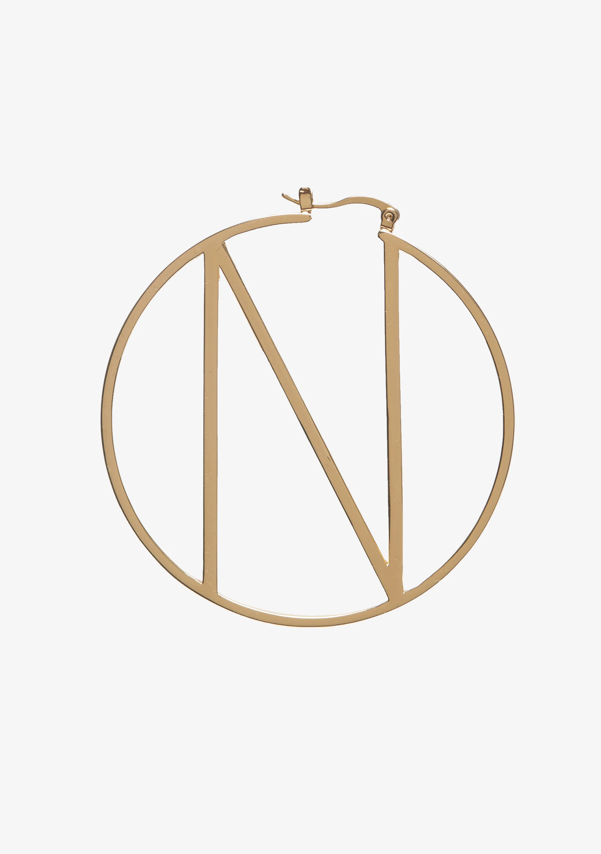 Hoop Letter Earring - Image 14
