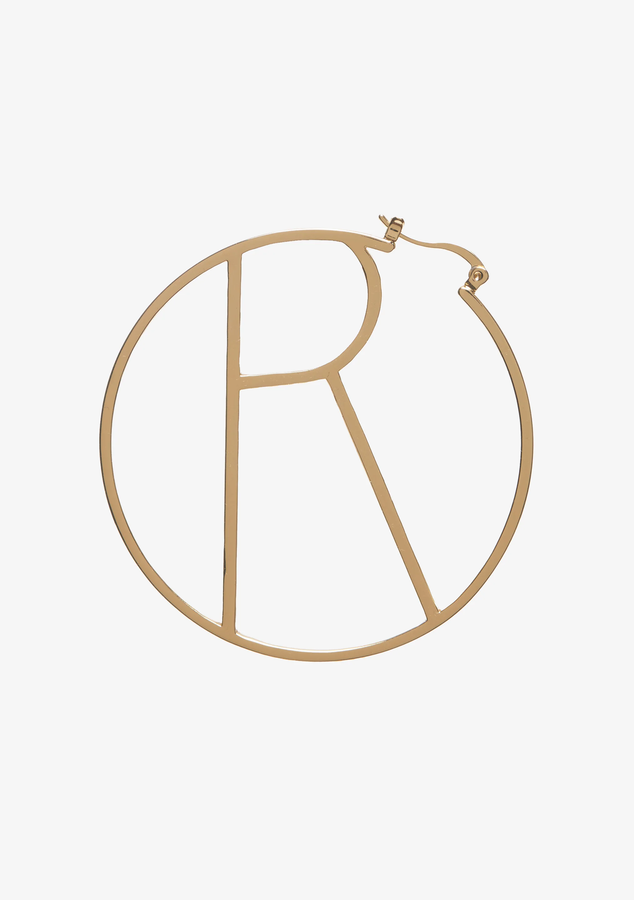 Hoop Letter Earring - Image 17