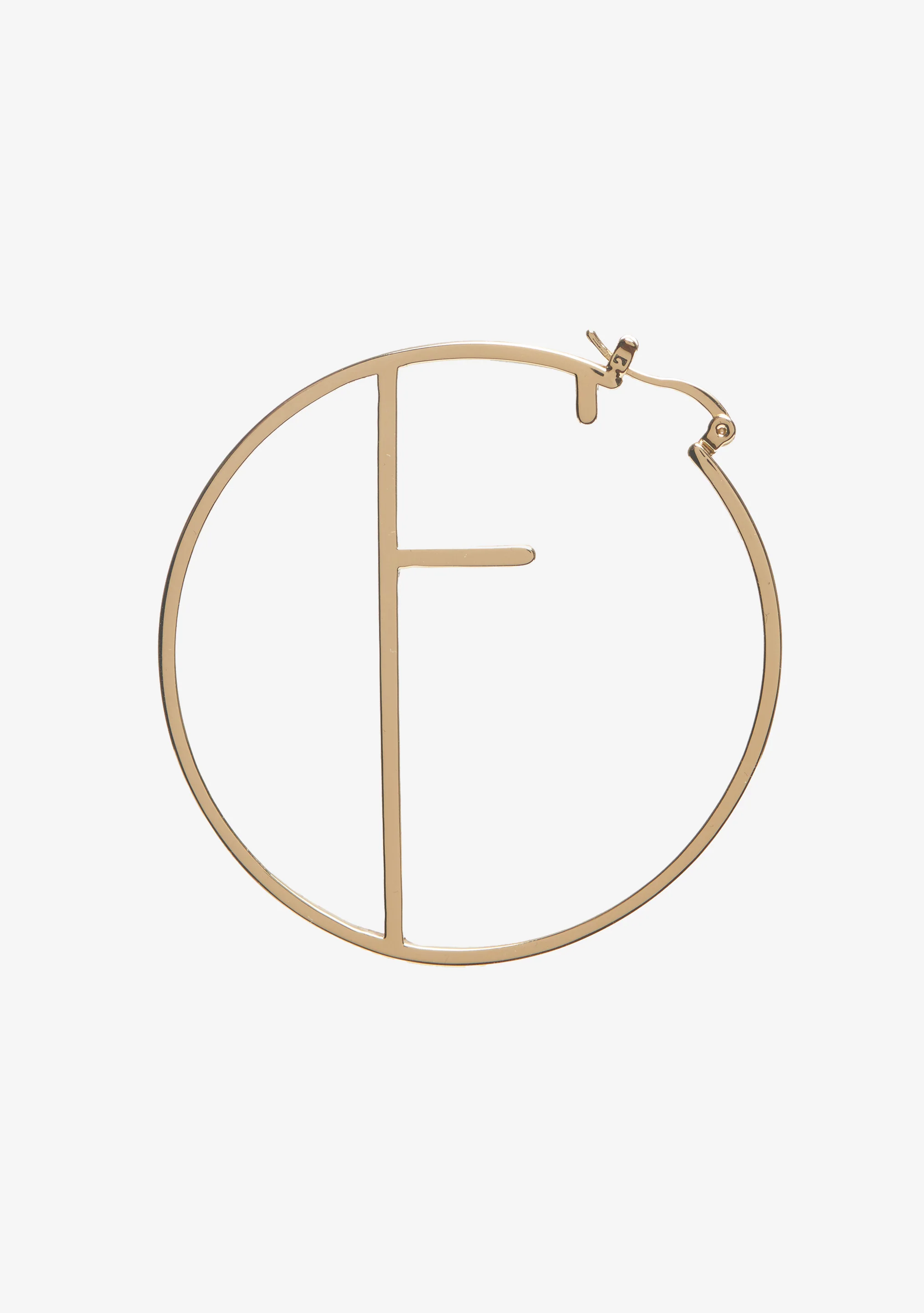 Hoop Letter Earring - Image 7