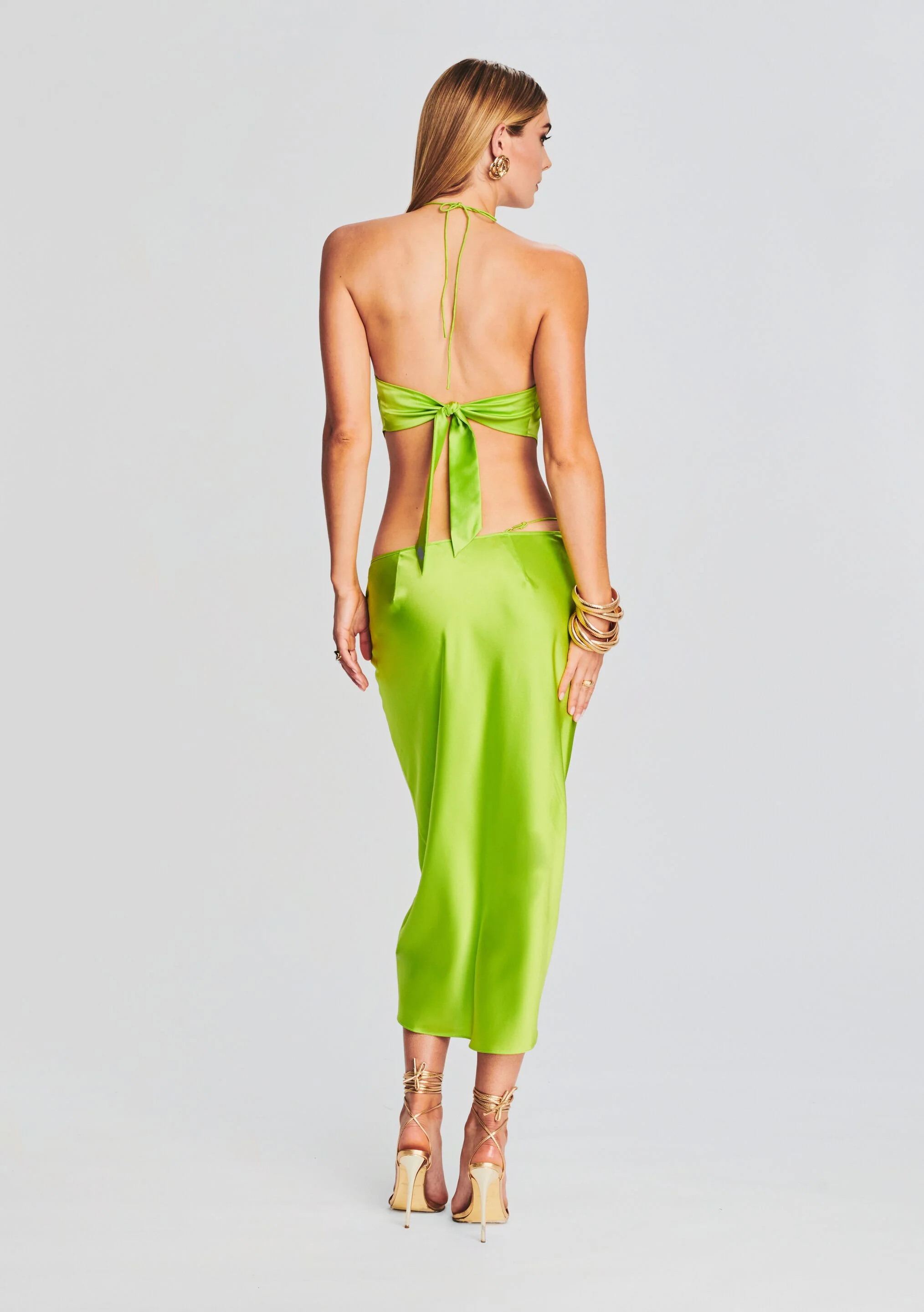 Penina Silk Midi Skirt - Image 4