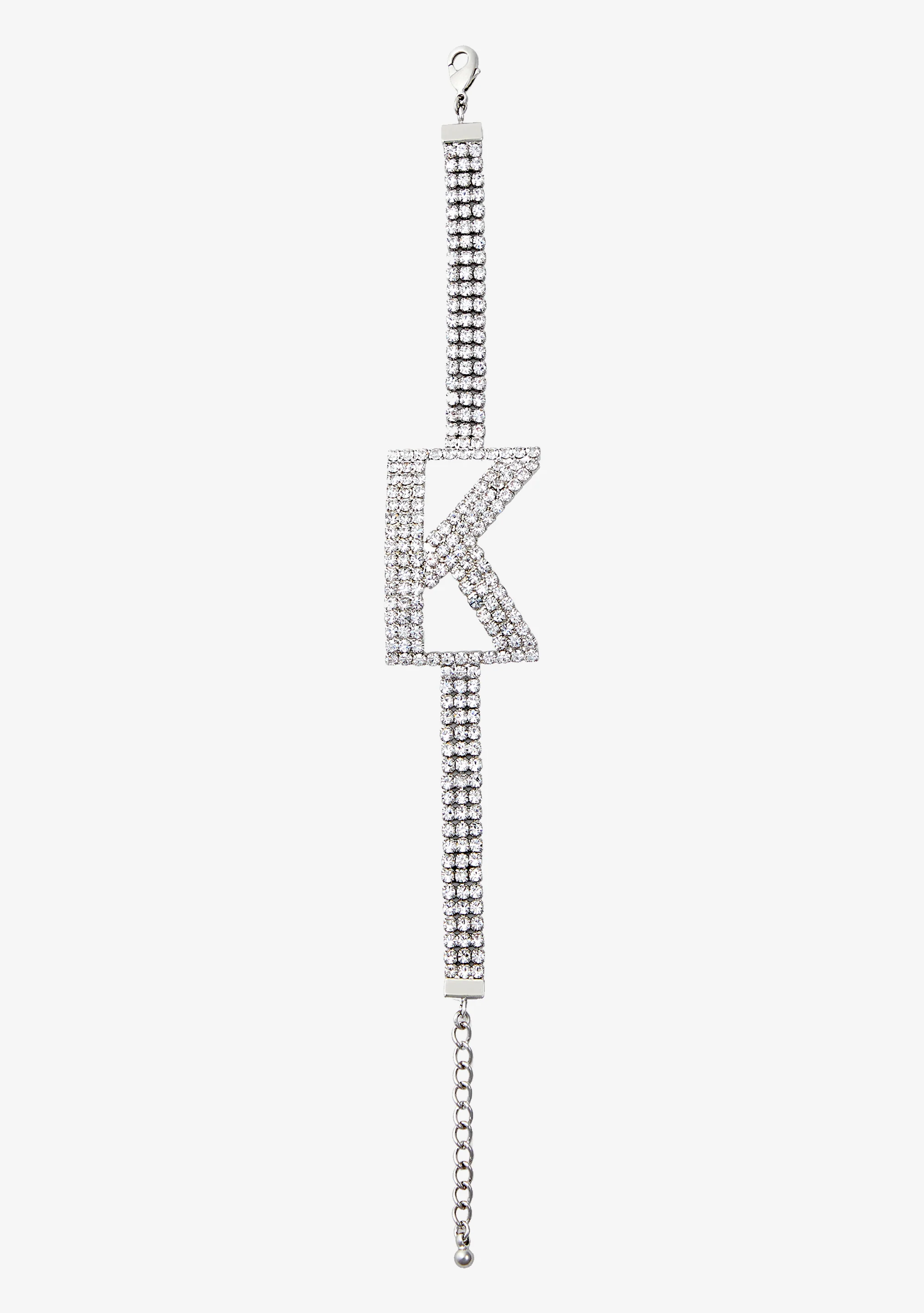 Rhinestone Alphabet Letter Bracelet - Image 10