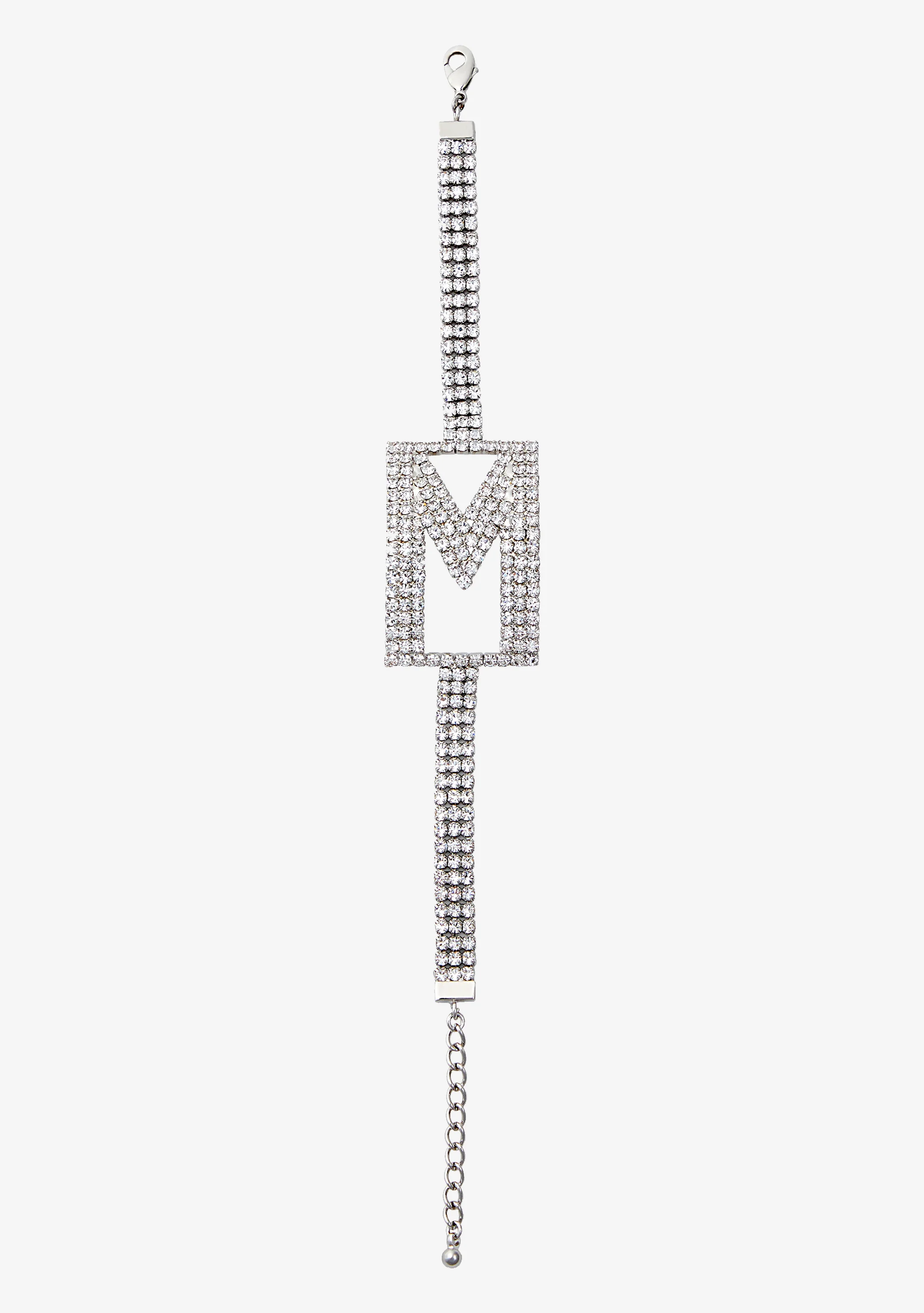 Rhinestone Alphabet Letter Bracelet - Image 12