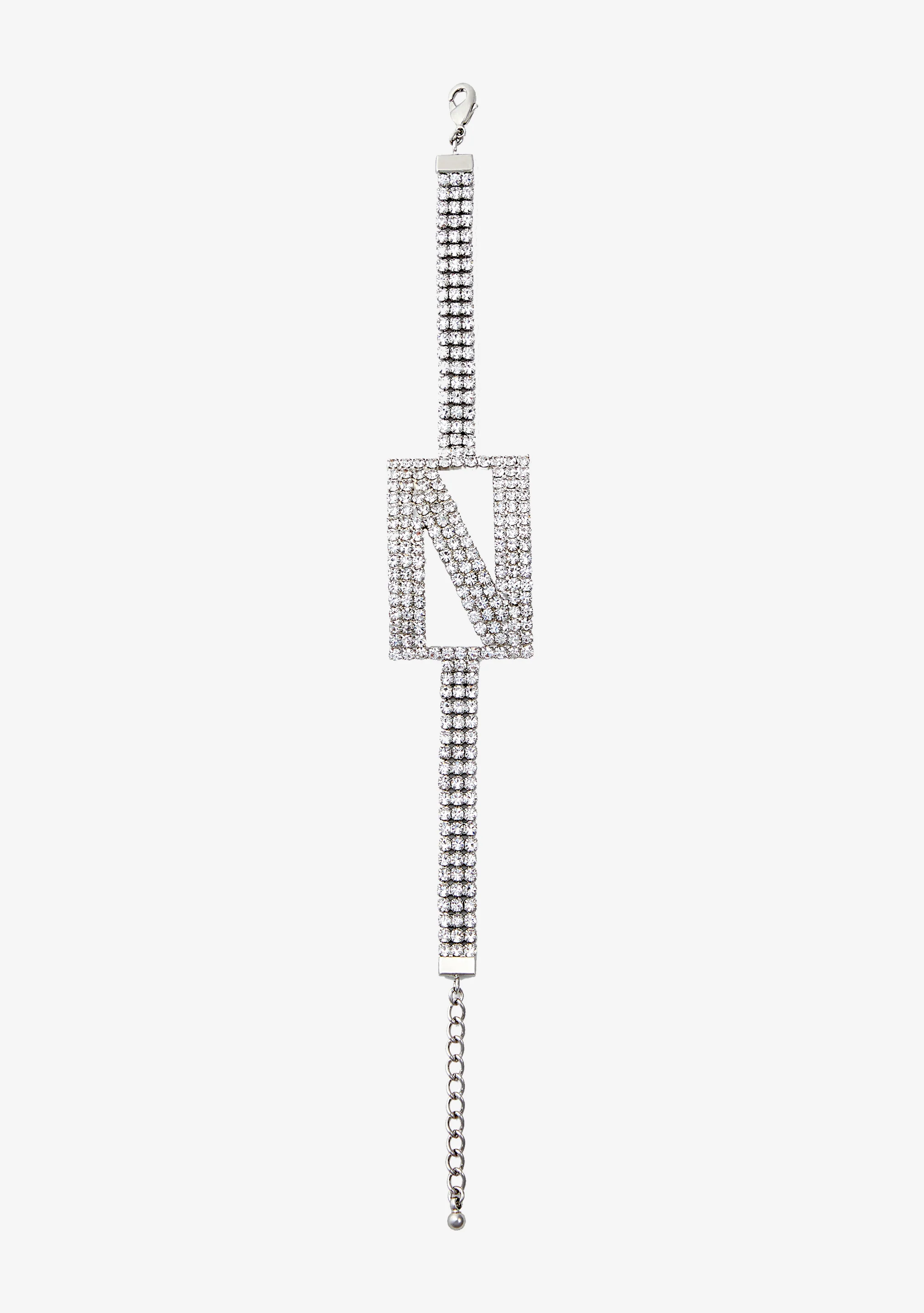 Rhinestone Alphabet Letter Bracelet - Image 13