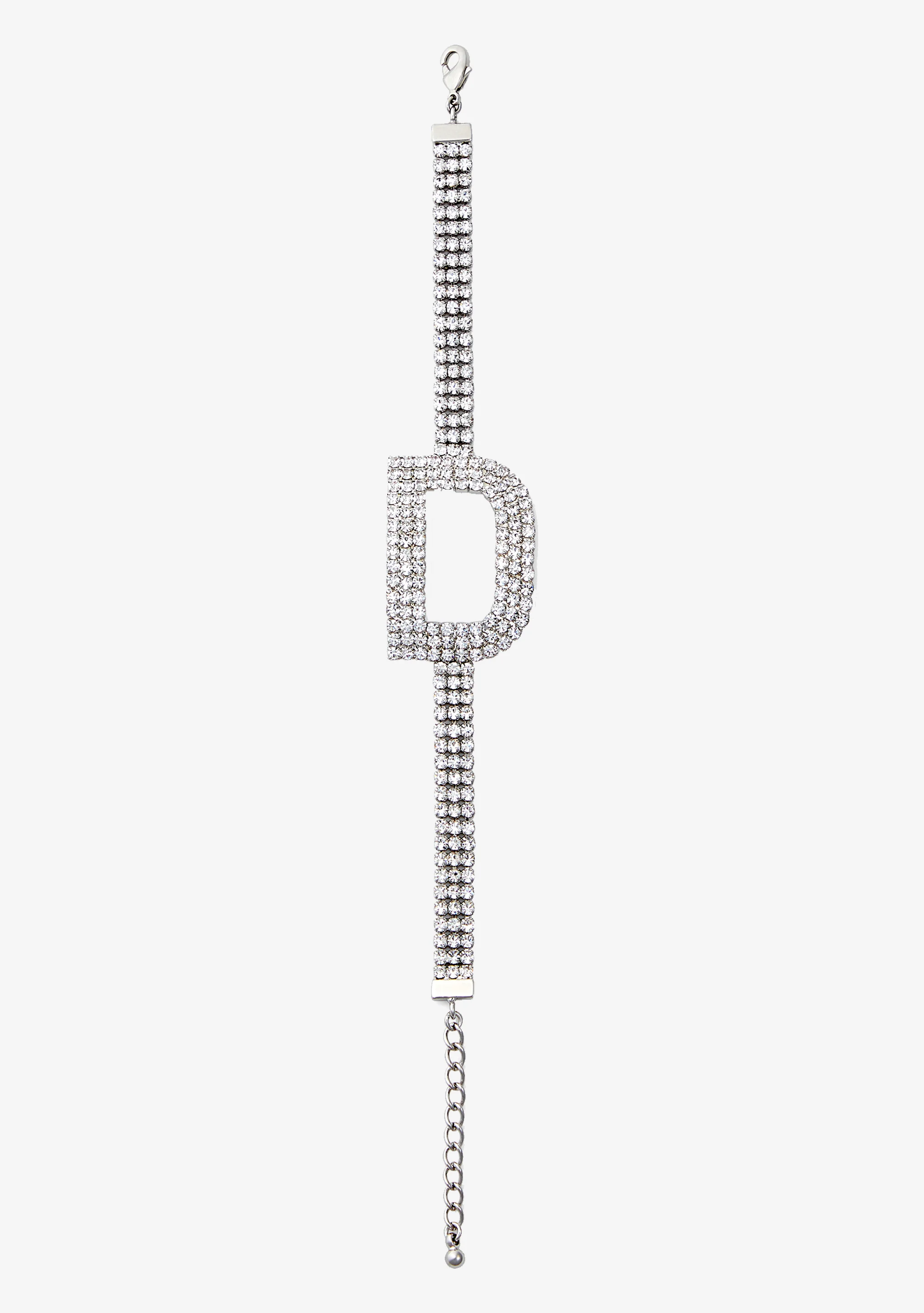 Rhinestone Alphabet Letter Bracelet - Image 6