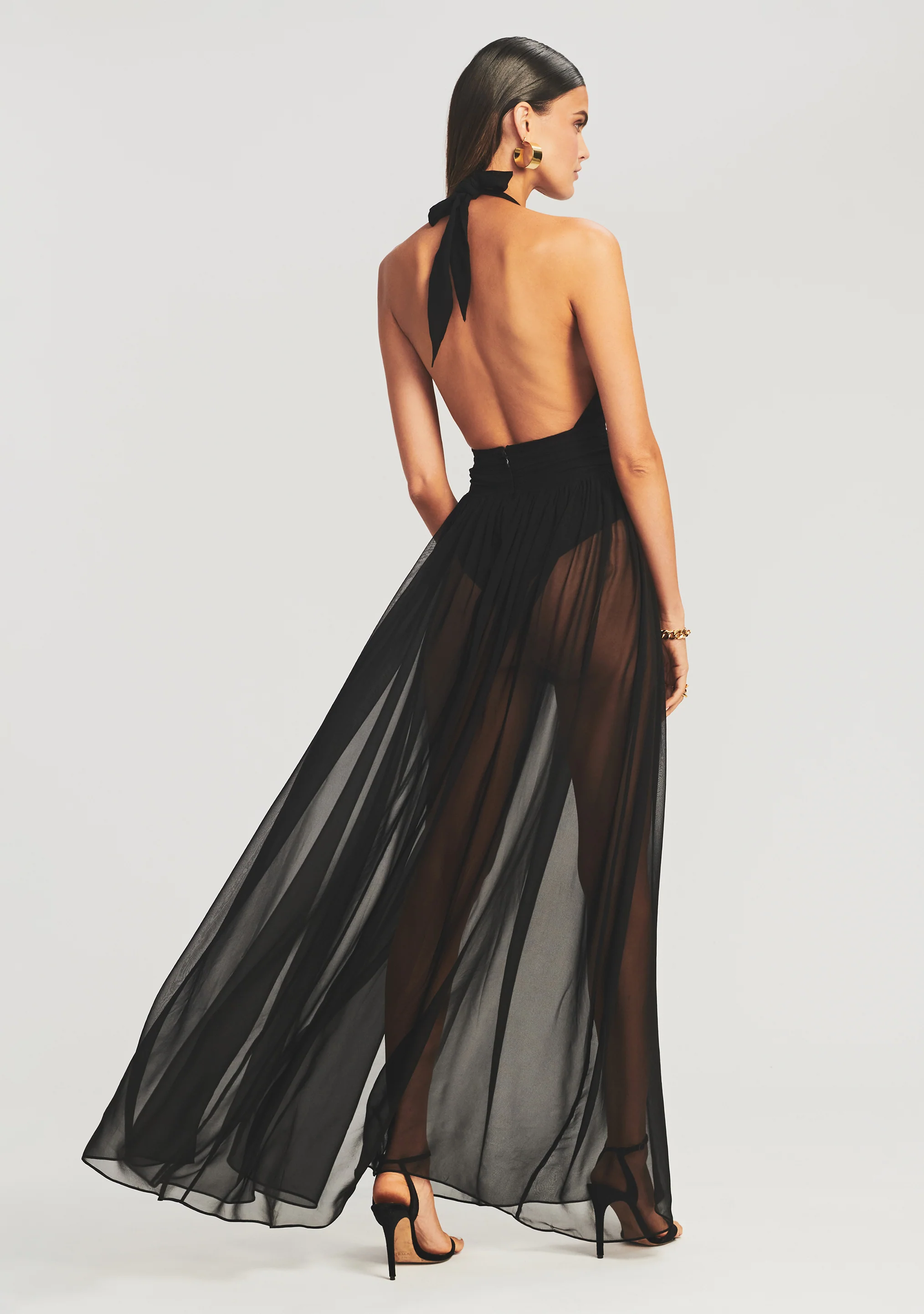 Zion Silk Chiffon Dress - Image 4